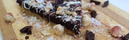 Hazelnut, Dark Chocolate and Salt Flake Tart
