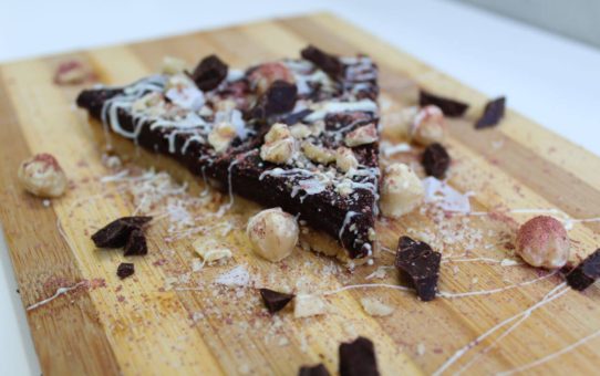 Hazelnut Dark Chocolate and Salt Flake Tart